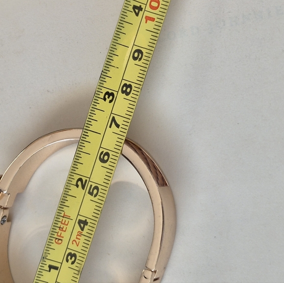 Brown Faux Aniaml Skin Texture  and Gold Bracelet - Picture 8 of 8